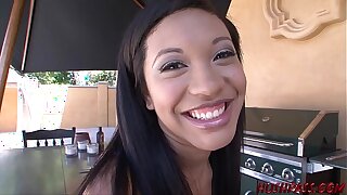 Ebony Babe Rhianna Ryan Wants a Taste of Whitezilla's Cock